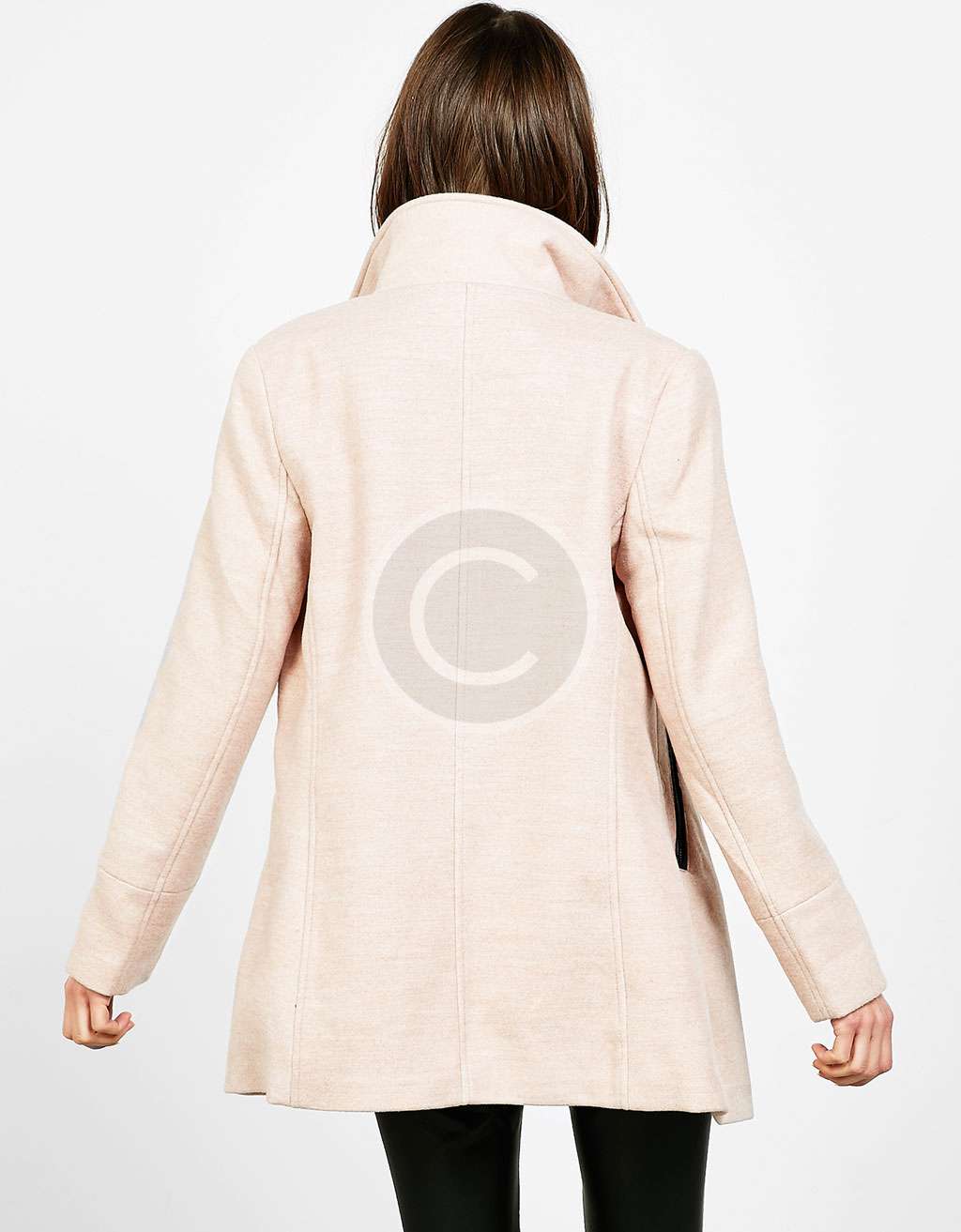 Pleated Coat With Flared Sleeves - Image 2